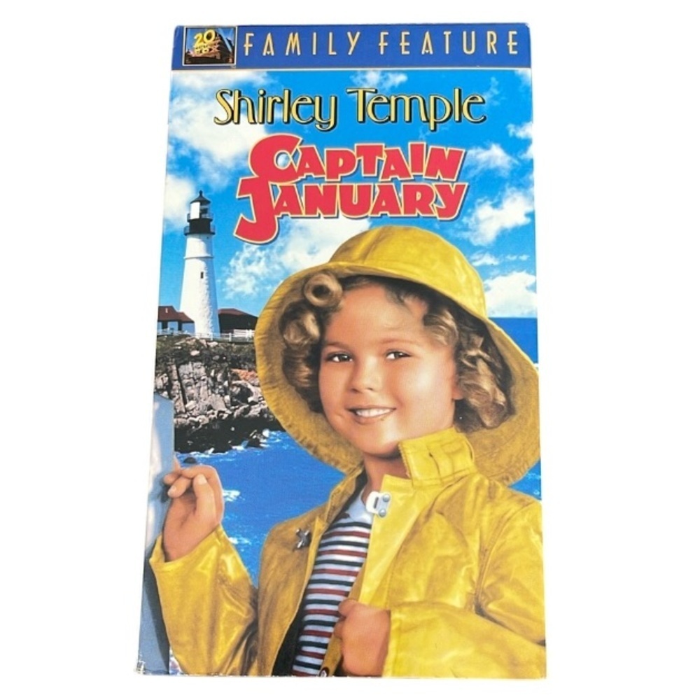 6/$25 VHSVintage Shirley Temple Captain January Movie 20th Century Fox 1936